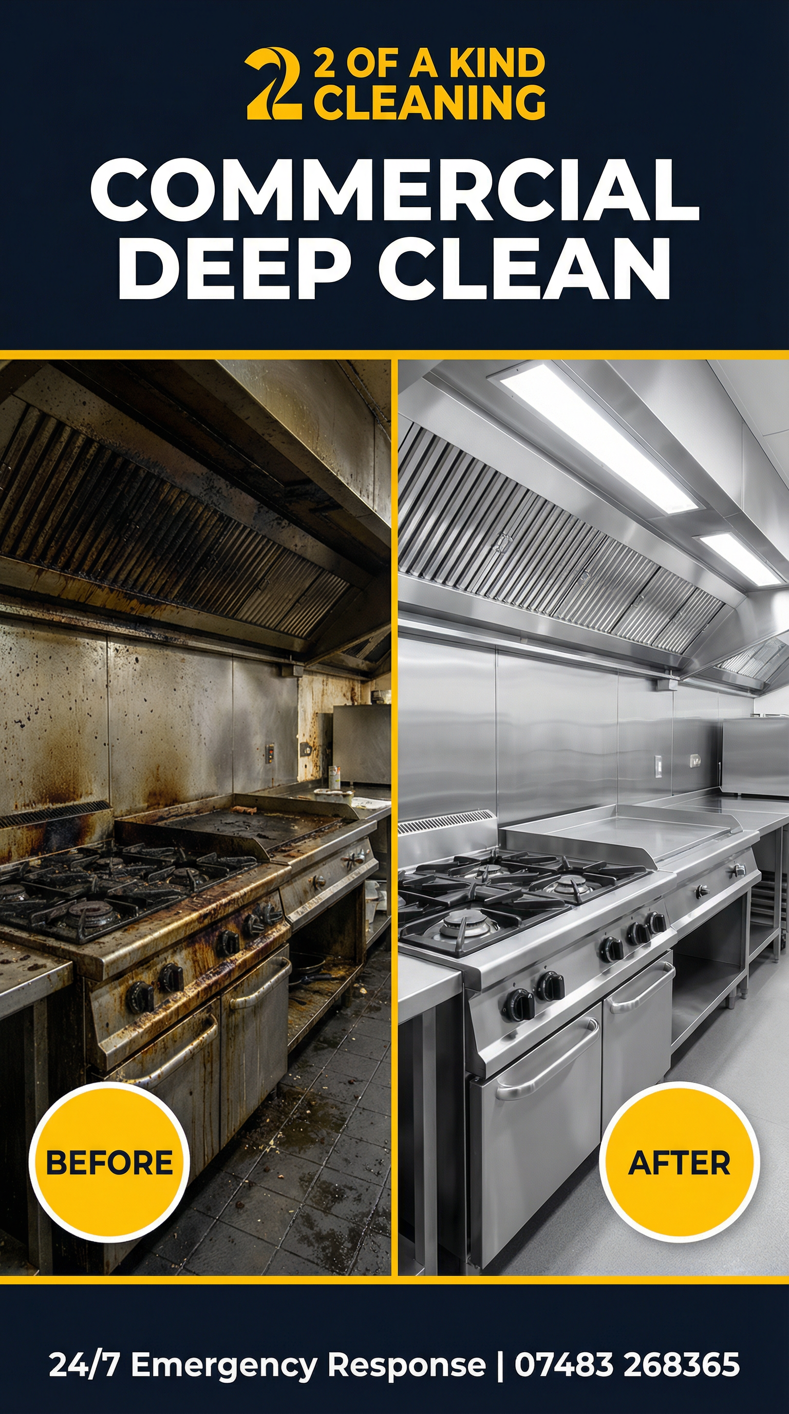 Real cleaning transformation by 2 of a Kind Cleaning Company